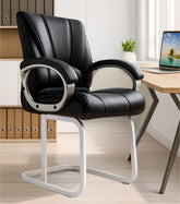 Alpha Premium office visitor / waiting / client chair with Double Support metal Frame & 1 year warranty