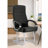 Rolex High Back Visitor Office Chair with Double Support Legs & Cushion Padded Handles, 150 kg Weight Capacity, Tiles Scratch Proof Plastic Bushes, 1...