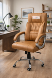 NEWTURN® Perk High Back Premium Leatherette Soft Double Cushioned Work from Home Chair|pre Assembled with 2 years Parts Replacement warranty