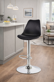 Zidle Apple Modern Bar Stools, Leather, Chrome Base with Wheels,| Home| Cafe| Counter | Kitchen| Shop| Cash Counter (Apple Rust 1)