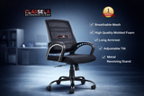 Classela Blazia Black Mesh Mid-Back Revolving Office with back tilt & Height adjustment|pre Assembled with 1 years Parts Replacement warranty