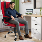 NEWTURN Commando Double Cushion Boss Office revolving Chair with Adjustable hndl