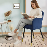 Zidle Rosey Nx Velvet Dining| Home| Restaurant| Living Room| Accent Chair Currency Velvet Metal Dining Chair|pre Assembled with 1 years Parts Replacement warranty