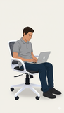 CLASSELA Bucket Low Back Revolving Office Chair with Teak Wood and Specious Mould Chair|pre Assembled with 1 years Parts Replacement warranty