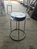 NEWTURN® Fiber Cushion Stools kitchen breakfast Metal Stand visitor client