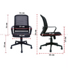 NEWTURN ROBO Mesh Office Chair Mid Back Mesh Ergonomic Home and Office|pre Assembled with 1 years Parts Replacement warranty
