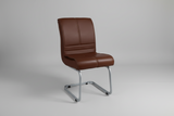 NEWTURN® Thanos No-Handles (Pre-Assembled) Office Visitor Chair| Fixed Stand Chair| Computer Chair| Study Chair| Desk Chair| Work from Home| Teak Wood Workstation Chair with 2 Years Warranty (Brown)