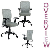 NEWTURN? Sigma (DIY) Office Revolving Mesh Chair with Ergonomic Computer Chair Study Workstation Office &Home with 1 Years Warranty (Sigma_MB_Grey_mesh_Grey_Mesh_Seat)