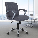 Linux Mid Back Office Home Desk Work Study Revolving Swivel Chair Faux Leather with pp Fibre armrest Cushion Tilting Mechanism tan Brown leeatherette 1 Year Warranty (tan Brown, mid Back)