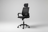 NEWTURN Boom Pre Assembled Mesh Revolving Medium Back Adjustable Height Chair with Spacious Comfortable Seat for Office and Home (1 Years Warranty) (FuulHB_BLK)