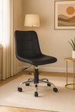 Zidle Polaris Study Desk Chair, Height Adjustable Stool, 360? Swivel, Faux Leatherette, Without Armrest, Chrome Base with Wheels| Kids and Adults (Black t)