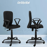NEWTURN® Zebra Mid Back Cushion Ergonomic Office Executive Rolling Chair (Easy Assembly) with Heavy Duty Metal Stand with 2 Yrs Parts Replacement Warranty(Seat pushback Mechanism) (Black)
