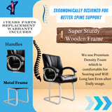 Alpha Premium office visitor / waiting / client chair with Double Support metal Frame   & 1 year warranty