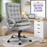 NEWTURN Boxer High Back (Pre Assembled) with Heavy Duty Metal Stand Premium Leatherette pre Assembled with 1 years Parts Replacement warranty