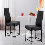 Zidle Bloom Dining Chair  for Living Room | Kitchen | Bedroom | Restaurant | Leatheretee Back and Seat Powder Coated Metal Legs Extra Welded Support| 2 Years Warranty