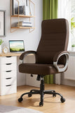 NEWTURN Rolex HIGH Back (Pre Assembled) with Heavy Duty Metal Stand Premium Leather Ergonomic Boss Revolving Chair with1 Years Warranty (Brown)