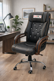 NEWTURN® PG12 - HB2 High Back Premium Leatherette Soft Double Cushioned Work from Home |pre Assembled with 2 years Parts Replacement warranty