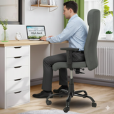 NEWTURN® Titan Premium Velvet High Back Cushion Adjustable Handle & Height Office |pre Assembled with 1 years Parts Replacement warranty