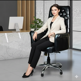 Zidle Boss Director Premium Leatherette Office revolving Chair  |pre Assembled with 1 years Parts Replacement warranty