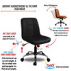 Zidle Unix Study Desk Chair, Height Adjustable Stool, 360° Swivel, Faux Leather|pre Assembled with 1 years Parts Replacement warranty