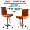 Zidle Cadbury Modern Bar Stool with Anti-Slip Stopper | Home| Cafe| Counter |pre Assembled with 1 years Parts Replacement warranty