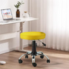 CLASSELA® Detto Round Doctor/Bar/Stool/Parlour/Chair Chrome Metal Stand Rolling Chair |pre Assembled with 1 years Parts Replacement warranty