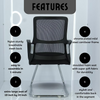 NEWTURN® MONO Pre-Assembled Office Visitor/Fixed Stand/Computer/Study Chair|pre Assembled with 1 years Parts Replacement warranty