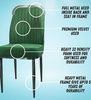 Currency Set Of 2 Velvet Metal Dining Chair|pre Assembled with 1 years Parts Replacement warranty