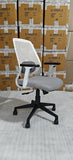 NEWTURN Cosmos Mid-Back Mesh Ergonomic revolving(pre-Assembled) Work from Home/Office/Mesh/WFH/Desk/Computer Chair with Adjustable Lumbar Support/Slider Handles & 2 Yrs Parts Replc. Wrty (White)