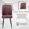 Currency Set Of 2 Velvet Metal Dining Chair|pre Assembled |pre Assembled with 1 years Parts Replacement warranty