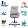 NEWTURN Galaxy High Back Premium Orthopeadic Cushion revolving Office/Work/boss/