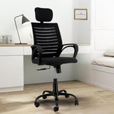 NEWTURN Boom Pre Assembled Mesh Revolving Medium Back Adjustable Height Chair with Spacious Comfortable Seat for Office and Home (1 Years Warranty) (FuulHB_BLK)