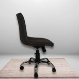 Zidle Polaris Study Desk Chair, Height Adjustable Stool, 360? Swivel, Faux Leatherette, Without Armrest, Chrome Base with Wheels| Kids and Adults (Black t)