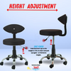 NEWTURN® Metto Pre-Assembled with Metal Stand Rolling Compact Chair Lift Swivel Currency |pre Assembled with 1 years Parts Replacement warranty